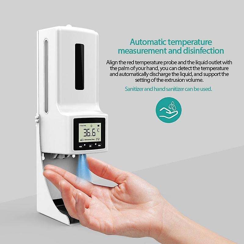 Automatic Soap Dispenser Stand with Temperature Measuring for Homeschool Hotel Shop Market Public Pl