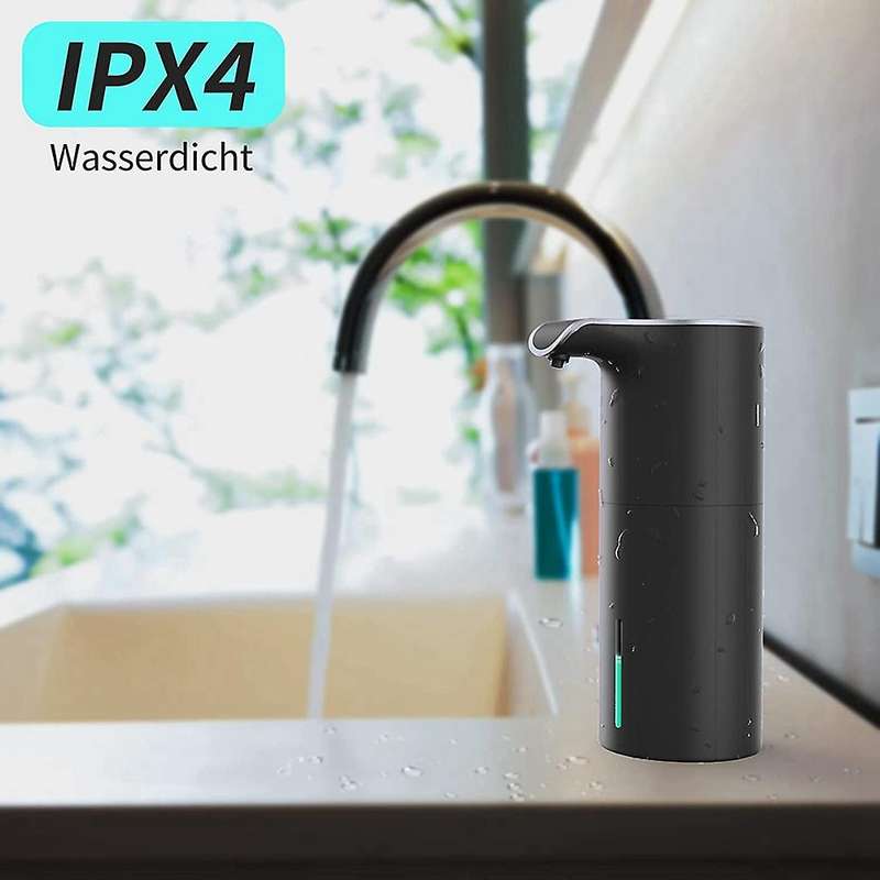 Automatic Soap Dispenser Black, Foam Soap Dispenser Rechargeable Non-contact Automatic Soap Dispens