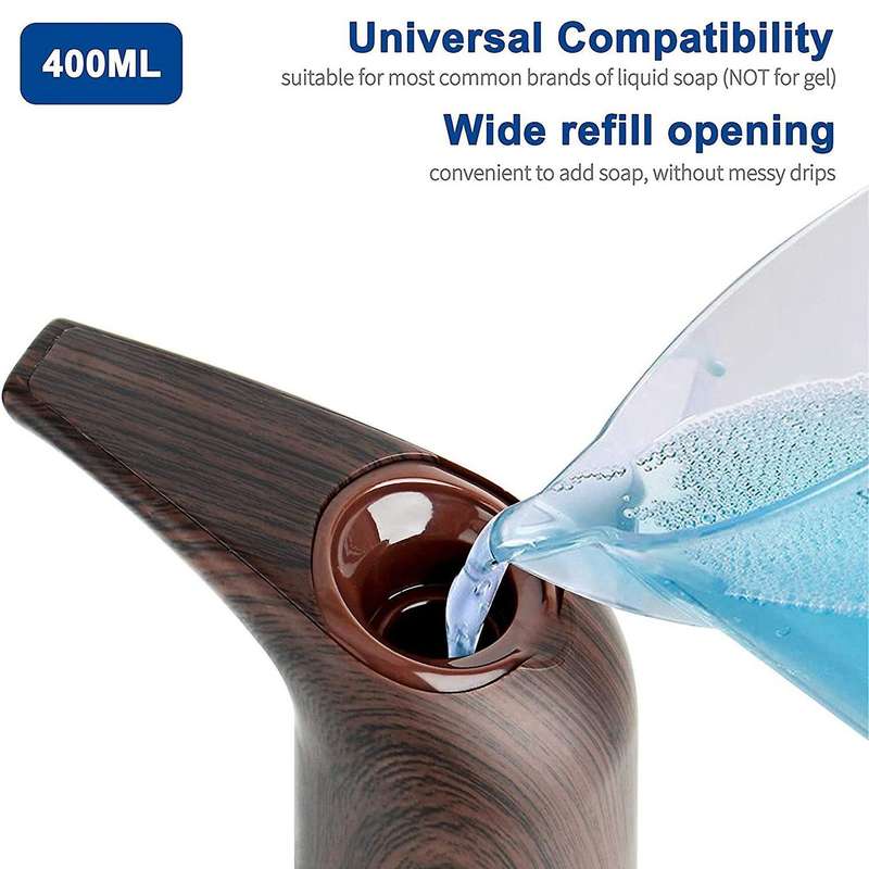 Automatic Soap Dispenser, Touchless Soap Dispenser with Clear Window 400ML Liquid Wall Mounted Soap