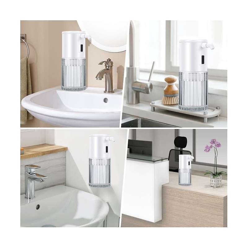 Automatic Soap Dispenser,350ml Touchless Rechargeable Soap Dispenser, for Bathroom Countertop