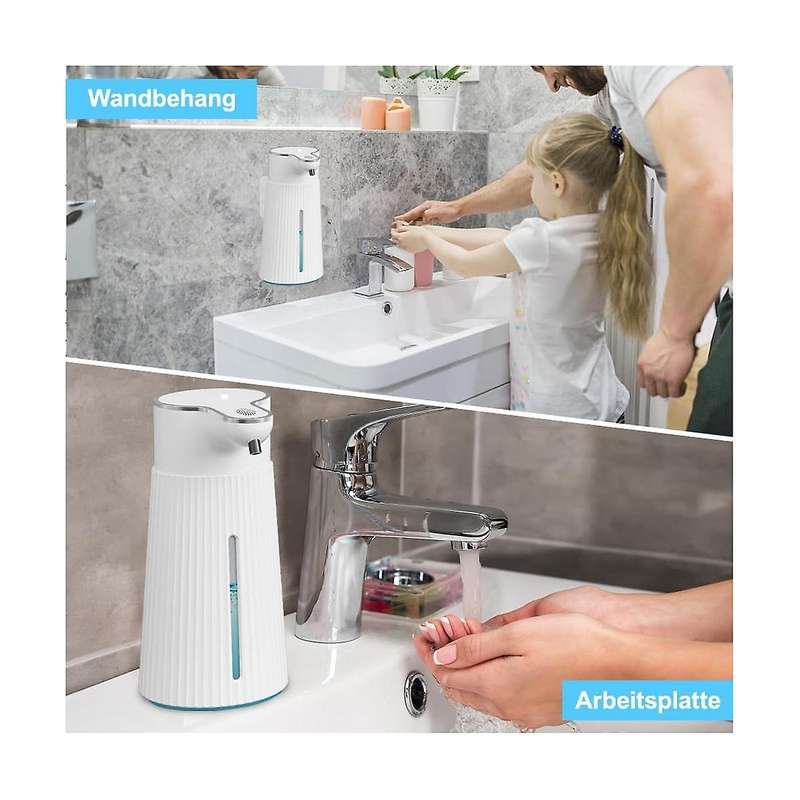 Automatic Soap Dispenser, Automatic Wall Mount Soap Dispenser, 400ml Usb Rechargeable Electric Soap