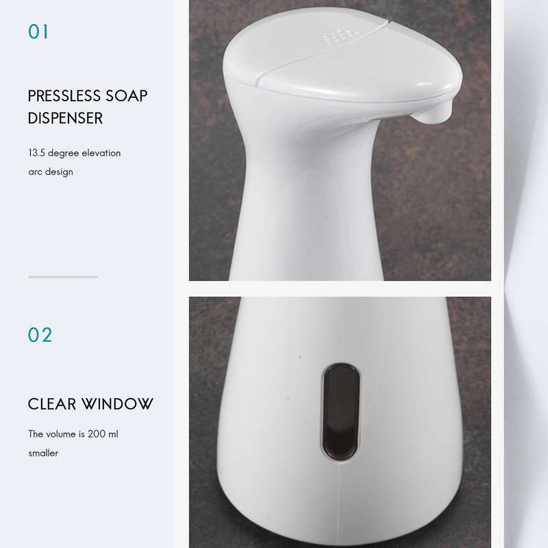 Automatic Soap Dispenser, Pressless Soap Dispenser, with Automatic Infrared Sensor Soap Dispenser, I