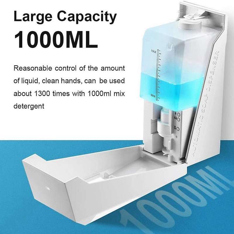 Automatic Soap Dispenser Wall Mount - 1000Ml/33Oz - Touchless Hand Soap Dispenser for Bathroom/Kitch