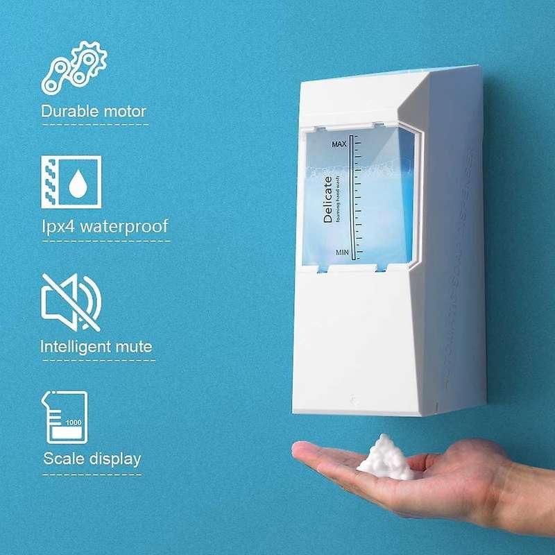 Automatic Soap Dispenser Wall Mount - 1000Ml/33Oz - Touchless Hand Soap Dispenser for Bathroom/Kitch