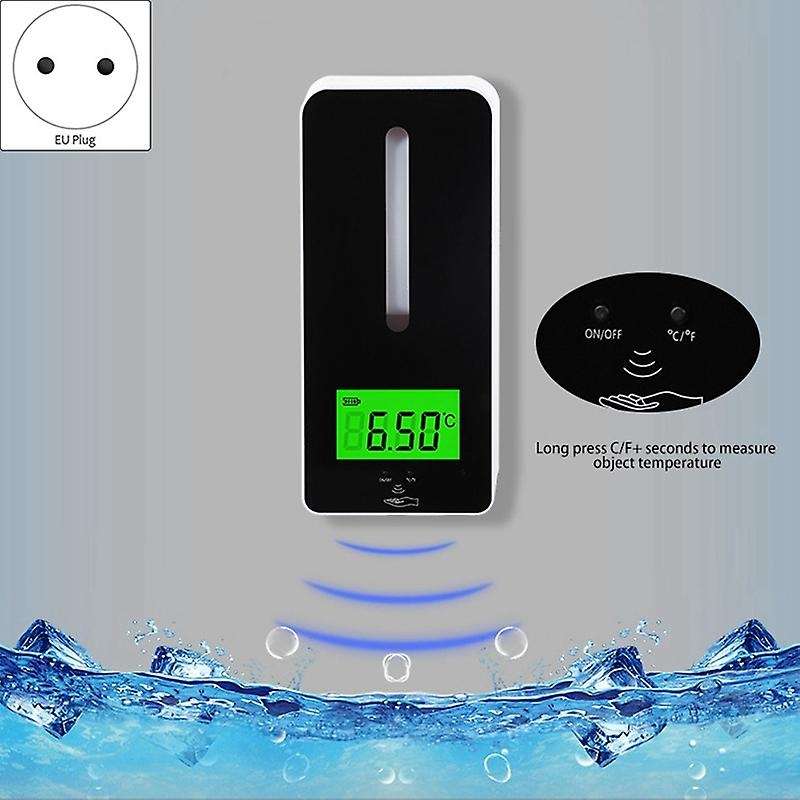 Automatic Touchless Wall Mount Hand Sanitizers Soap Dispenser,Infrared Sensor Foam Bottle Thermomete