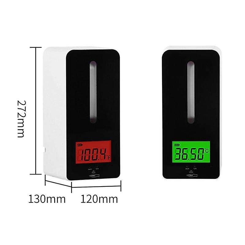 Automatic Touchless Wall Mount Hand Sanitizers Soap Dispenser,Infrared Sensor Foam Bottle Thermomete