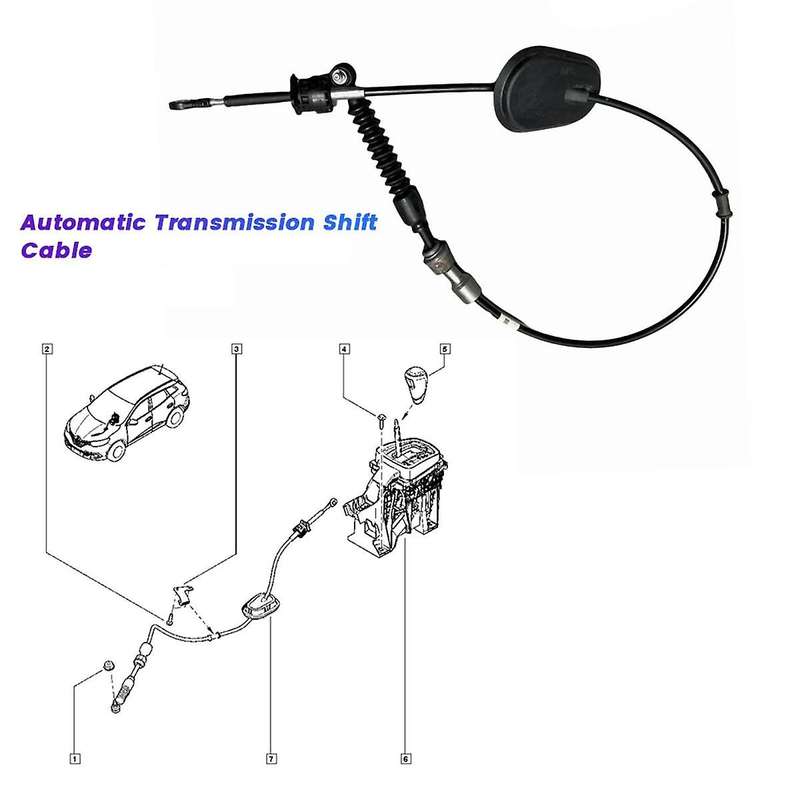 Automatic Transmission Cable Control Connection Shift Cable 34935-4CE0B for J11Z T32Z 14-2019 349354