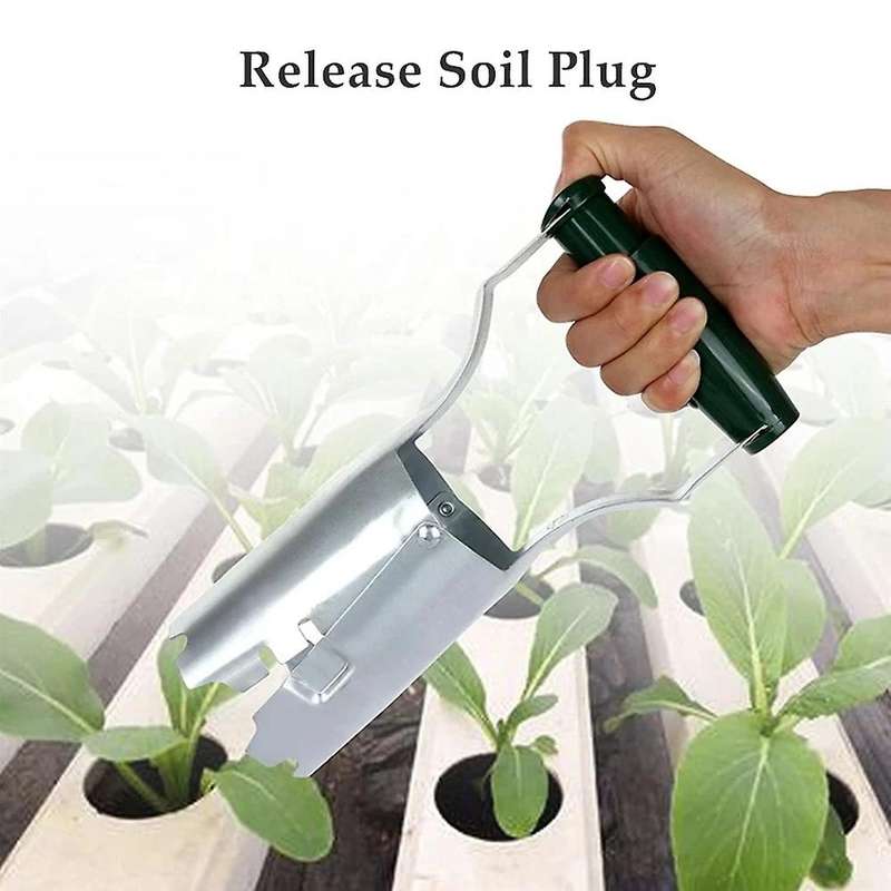 Automatic Transplanter Garden Hand Bulb Planter Tool with Depth Soil Release Planting Tool for Digg