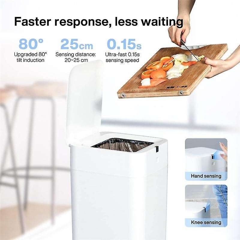 Automatic Trash Can, Self Sealing and Self-Changing Smart Trash Can, Motion Sensor, Touchless Garbag