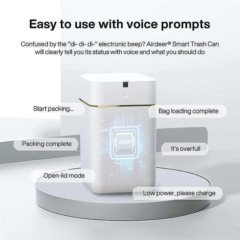 Automatic Trash Can, Self Sealing and Self-Changing Smart Trash Can, Motion Sensor, Touchless Garbag