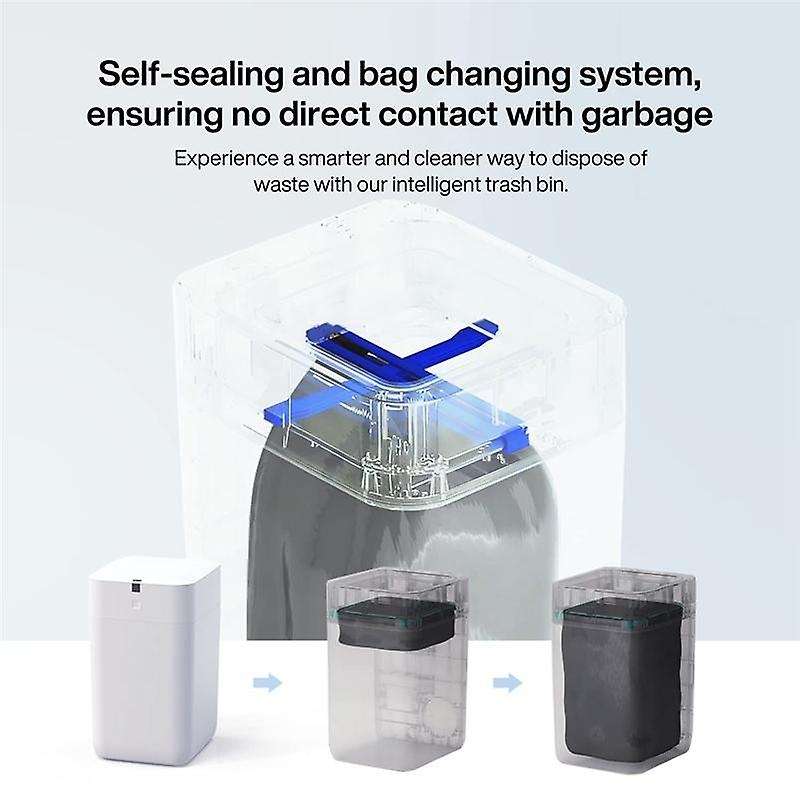 Automatic Trash Can, Self Sealing and Self-Changing Smart Trash Can, Motion Sensor, Touchless Garbag