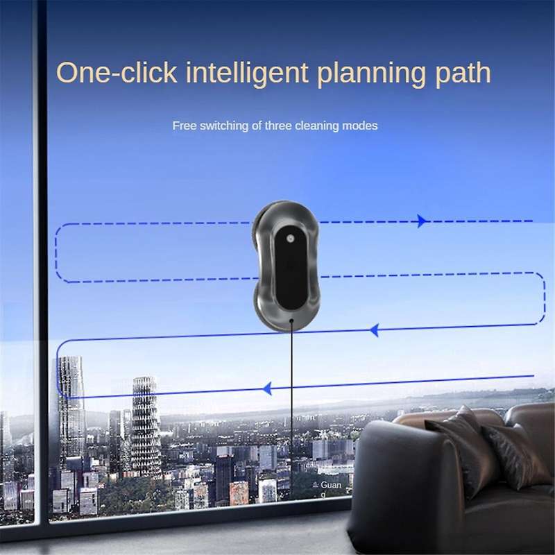 Automatic Water Spray Window Cleaning Robot with Ultra-thin Body, Auto Path Planning & Powerful 350