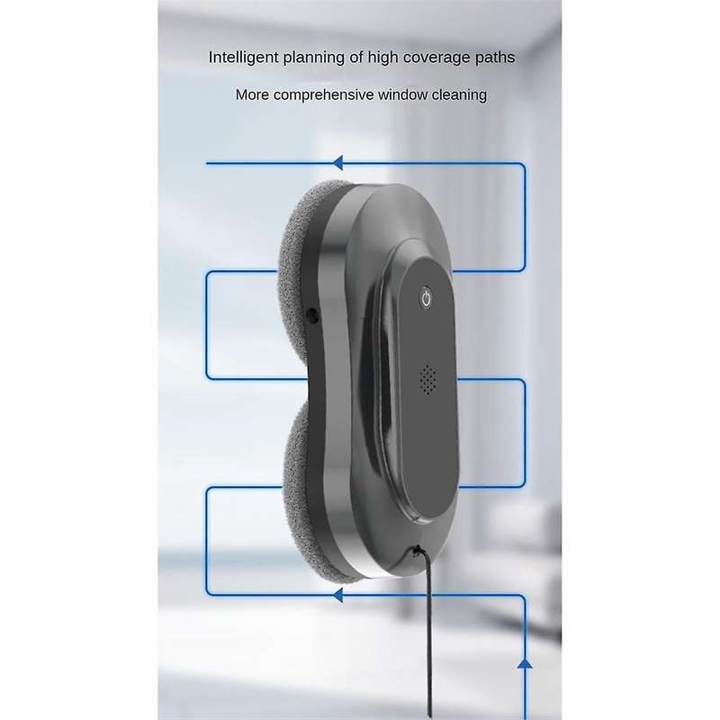 Automatic Water Spray Window Cleaning Robot with Ultra-thin Body, Auto Path Planning & Powerful 350