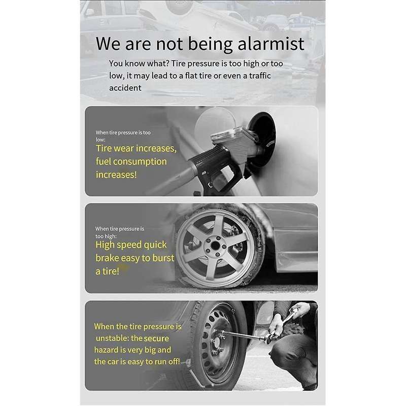 Automobile 19 Cylinder Vacuum Tire Inflator Tire Air Pump with Digital Pressure Gauge for Automobil