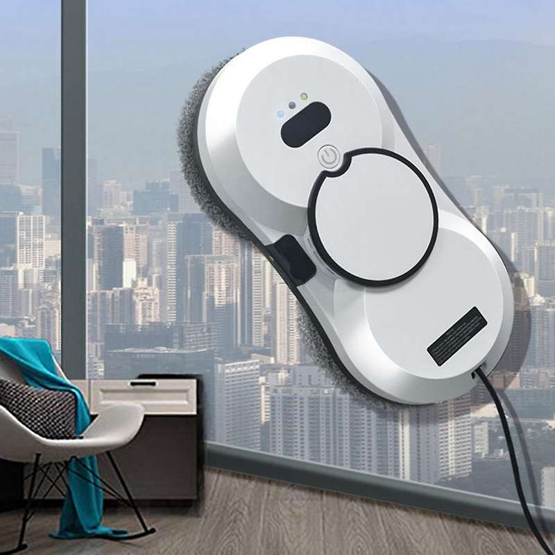 Automatic Window Cleaning Robot with Water Spray Robotic Vacuum Cleaner Electric Windows Washer for