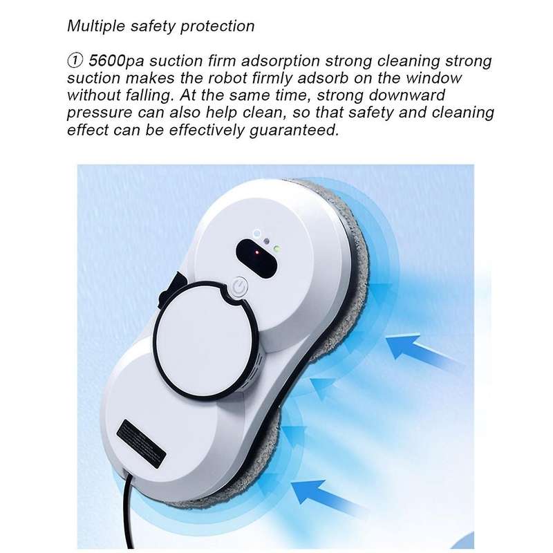 Automatic Window Cleaning Robot with Water Spray Robotic Vacuum Cleaner Electric Windows Washer for