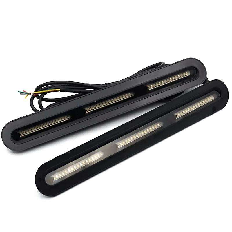 Automobile 60LED Rear Glass LED Water Turn Signal Driving Flashing Brake Tail Light