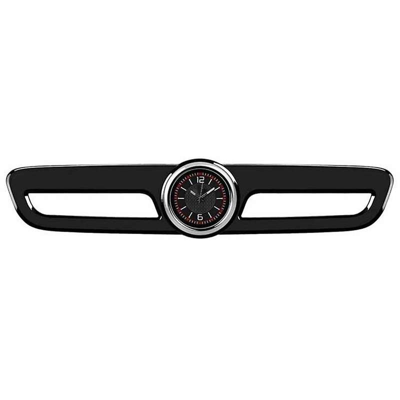 Automobile Central Control Clock Central Control Decoration Clock for Black Car Interior Decoration,