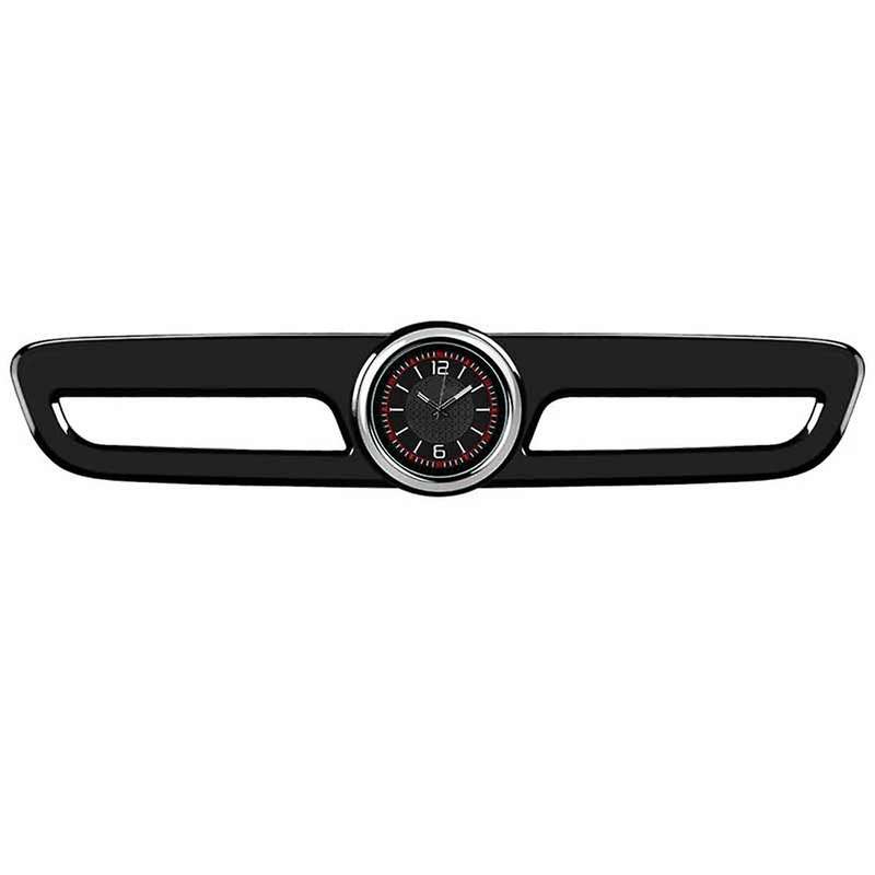 Automobile Central Control Clock Central Control Decoration Clock for Black Car Interior Decoration,