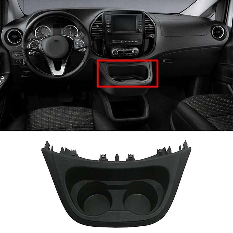 Automobile Central Water Cup Holder Dashboard Storage Box Central Water Cup Holder for 2016-2024