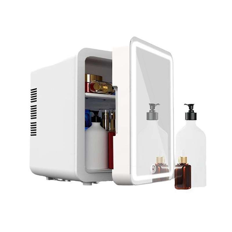 Makeup Fridge with Led Light Mirror 4l Mini Fridge for Bedroom Car Small Refrigerator for Cosmetics
