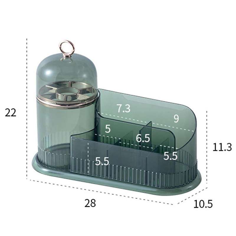 Makeup Organizer for Vanity,Skincare Organizer with Makeup Holder Organizer,Partitioned Storage Cos