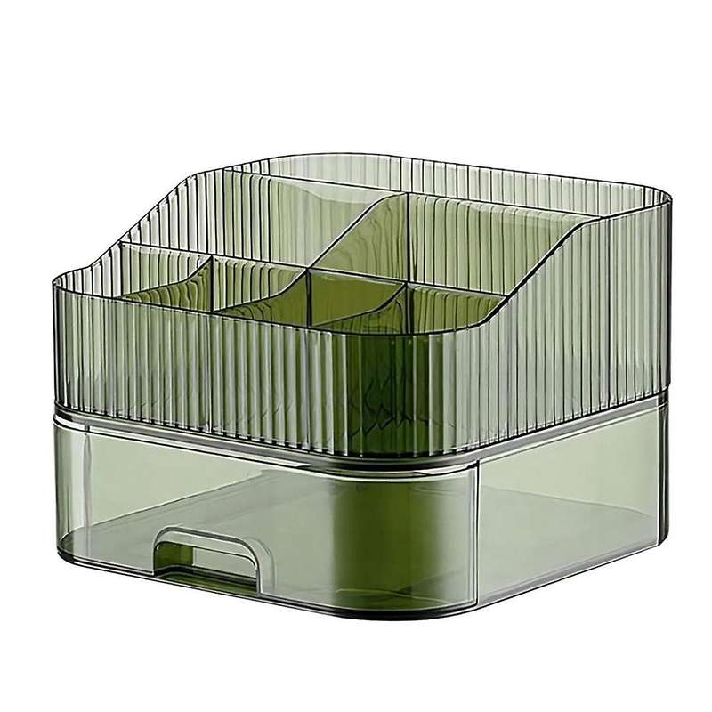 Makeup Organizer with Stackable Drawer Countertop Vanity Cosmetics Organizers for Skincare Perfumes