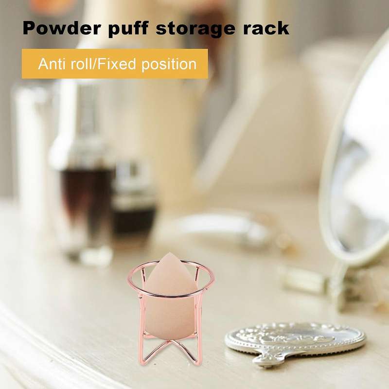 Makeup Puff Rack Sponge Holder Beauty Makeup Powder Puff Blender Storage Rack Sponge Drying Stand H