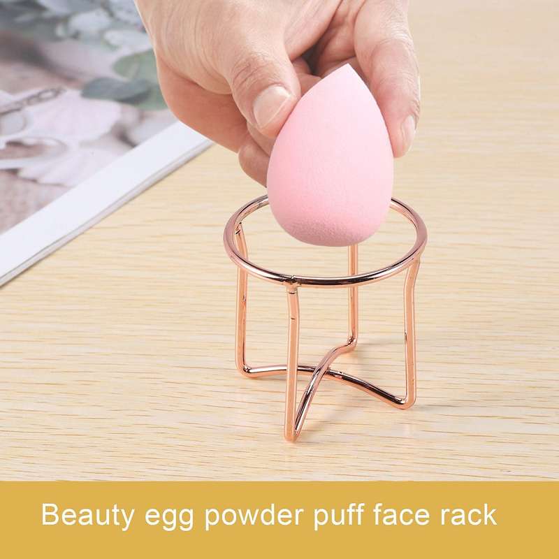 Makeup Puff Rack Sponge Holder Beauty Makeup Powder Puff Blender Storage Rack Sponge Drying Stand H