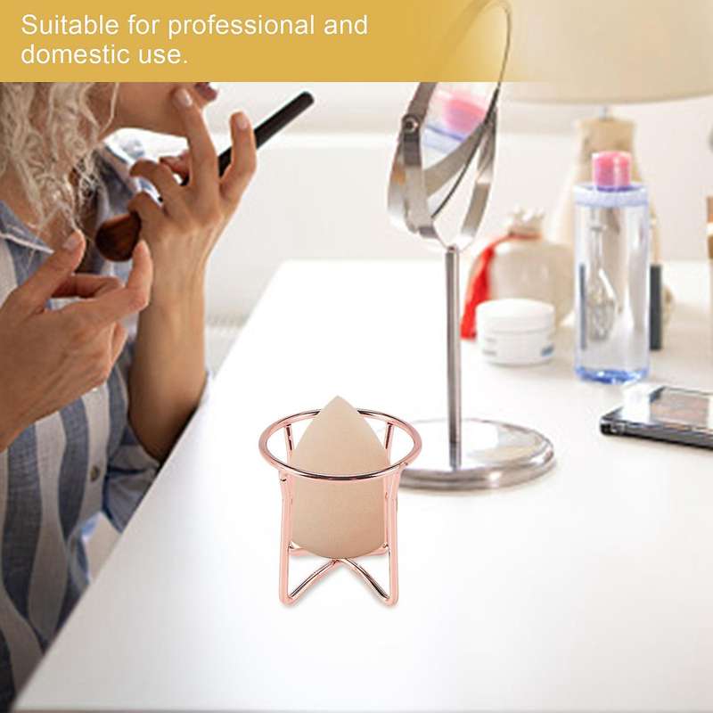 Makeup Puff Rack Sponge Holder Beauty Makeup Powder Puff Blender Storage Rack Sponge Drying Stand H