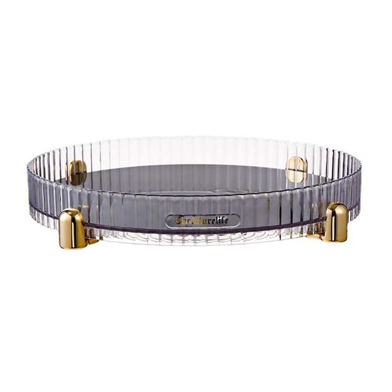 Makeup Perfume Organizer Turntable, Lazy , 360 Degree Rotating, Bathroom Vanity Tray, with Gold Non-