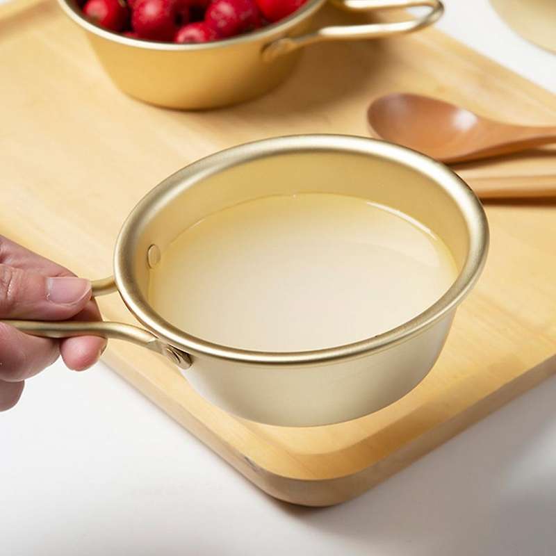 Makgeolli Bowls Aluminum Korean Bowls for Korean Raw Rice Wine, 3pcs