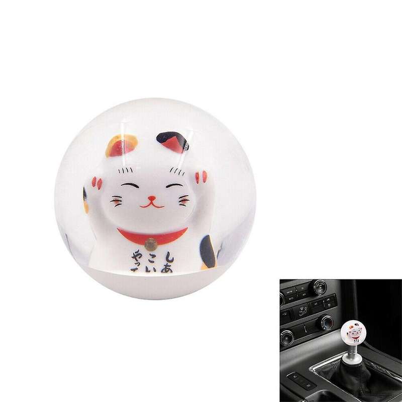 Maneki Fortune Round Gear Ball SHIFT KNOB M8 M10 M12 Adapter