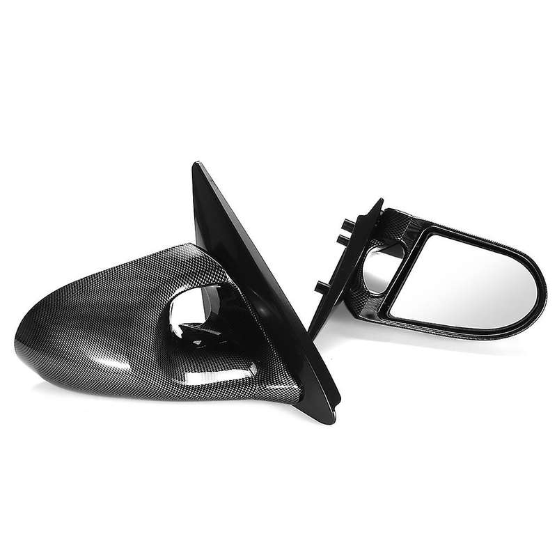 Manual Adjustable Spoon Style 2x Car Side Door Mirror Rearview Mirror Assembly for Eg 2dr 1992-1995