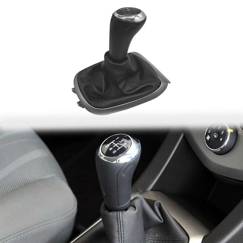 Manual 5 Speed Gear Stick Shift Lever Head Ball with Leather Boot for Aveo 2011-2014 1.4T
