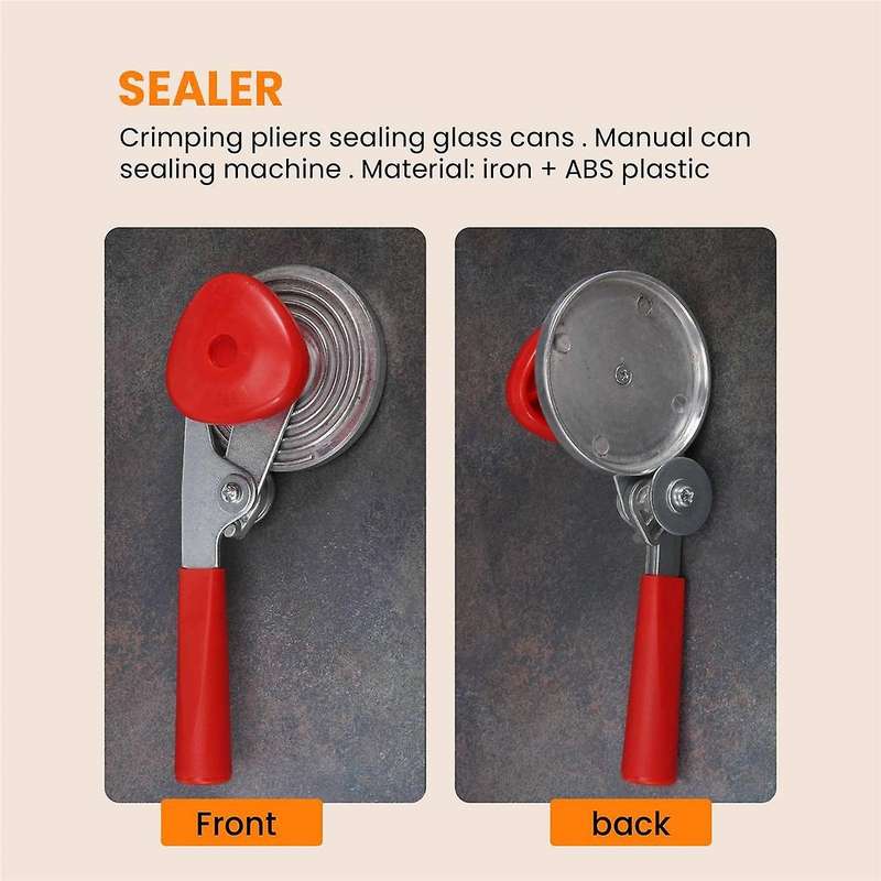Manual Can Sealer Crimping Device Sealing Glass Cans Beader Manually Seaming Machine for Seaming Gla