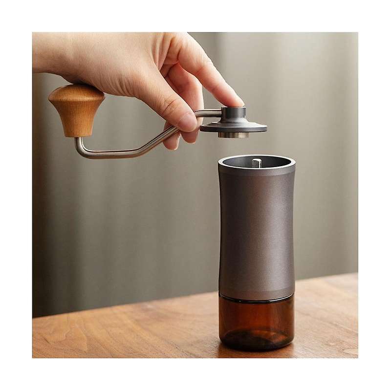 Manual Coffee Grinder Adjustable Coarseness Stainless Steel Core Burr Hand Coffee Bean Grinder for