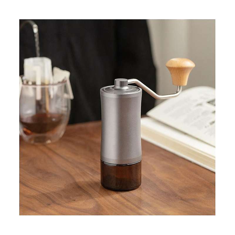 Manual Coffee Grinder Adjustable Coarseness Stainless Steel Core Burr Hand Coffee Bean Grinder for