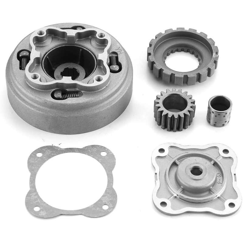Manual Clutch Assembly 18 Teeth Engine Dirt Pit Bikes ATV Go-Kart for 50Cc 70Cc 90Cc 110Cc 125Cc