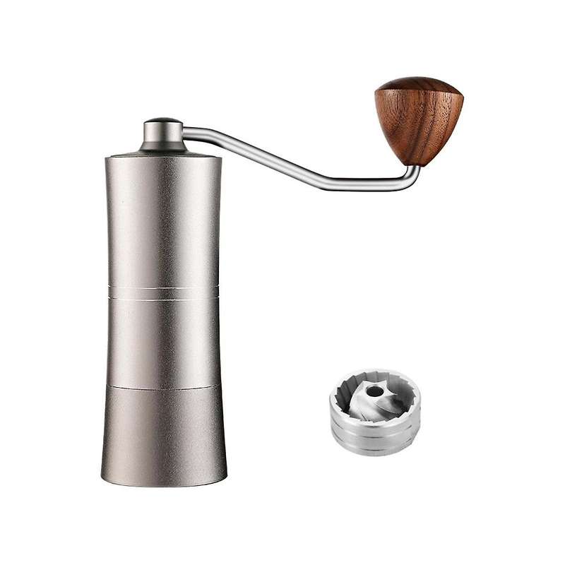 Manual Coffee Grinder with Adjustable Settings Espresso Maker Stainless Steel 420 Burr Home Camping