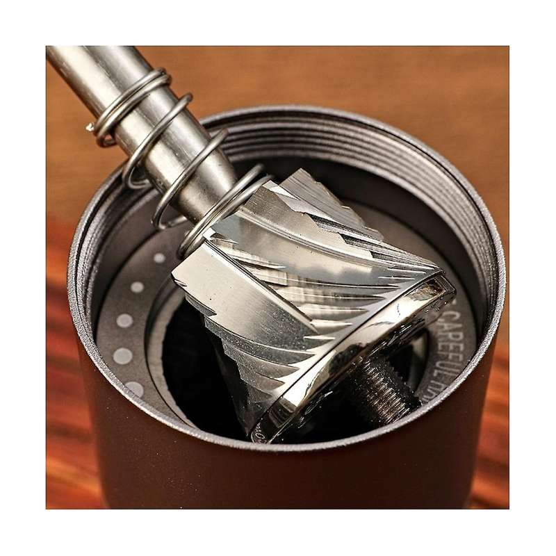 Manual Coffee Grinder with Adjustable Settings Espresso Maker Stainless Steel 420 Burr Home Camping
