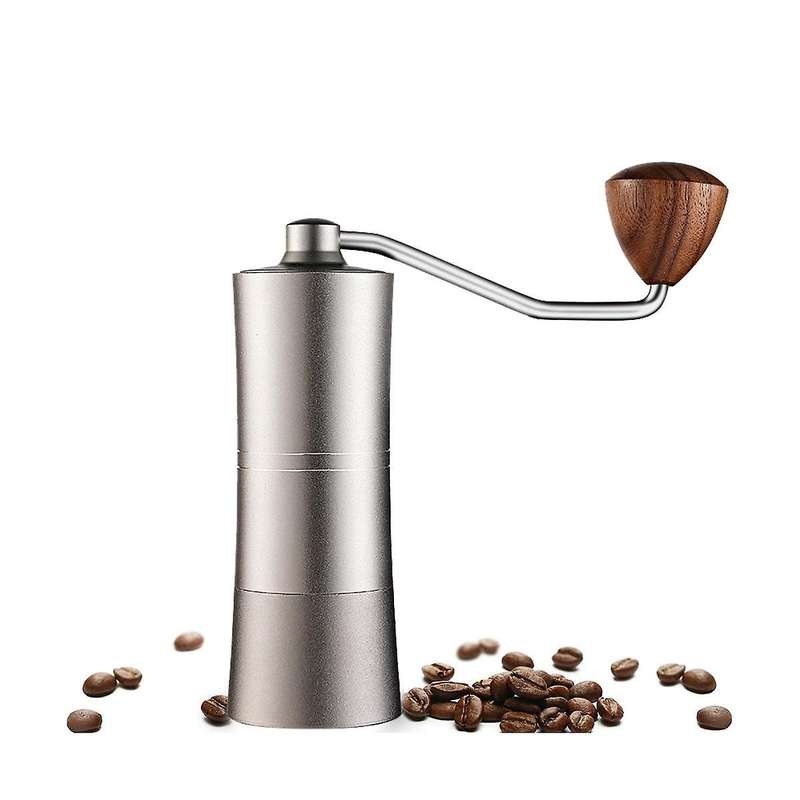 Manual Coffee Grinder with Adjustable Settings Espresso Maker Stainless Steel 420 Burr Home Camping