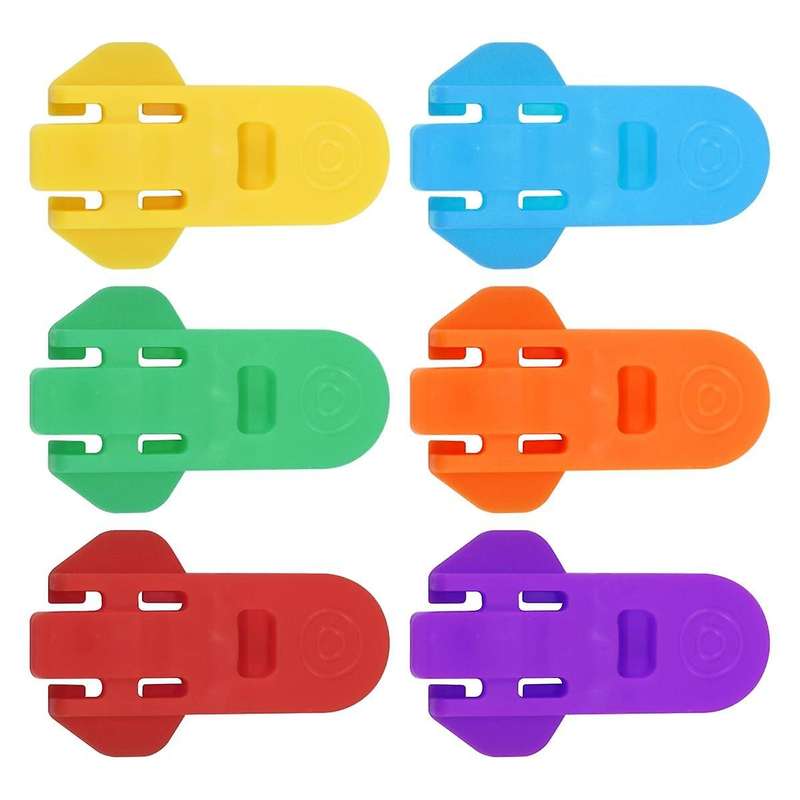 Manual Easy Can Opener, 6Pcs Color Beer Can Opener Beverage Can Protector, Premium Plastic Shields T
