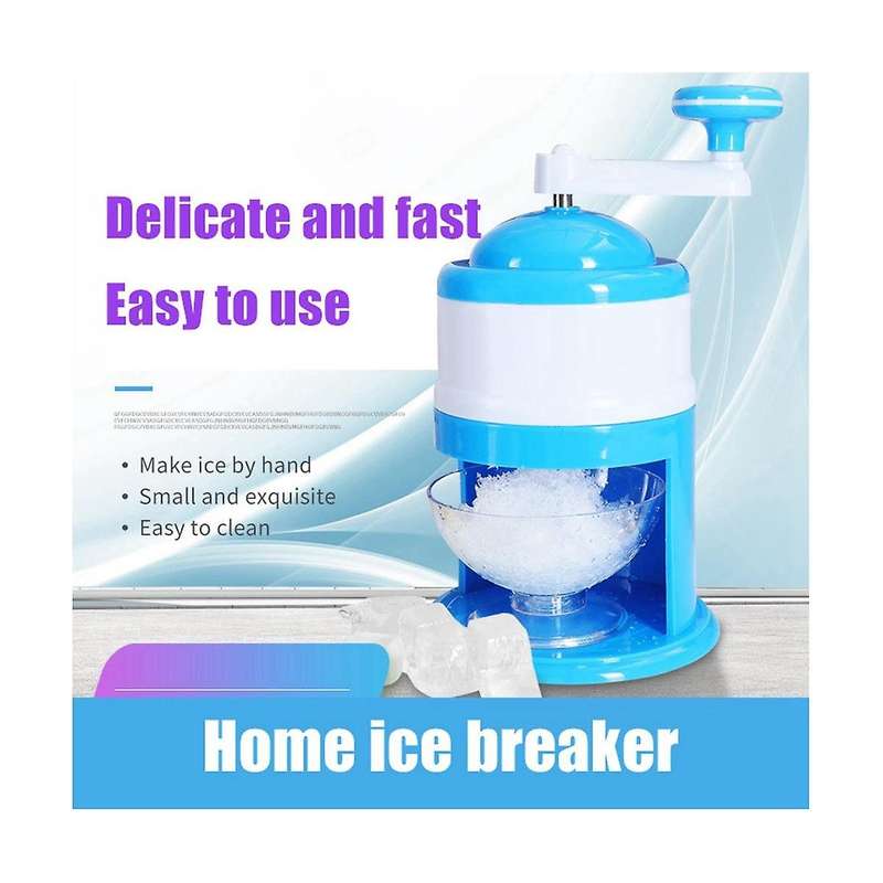 Manual Ice Crusher Home Use Ice Shaver and Snow Cone Machine Summer Maker Ice Crushing Breaker Tool