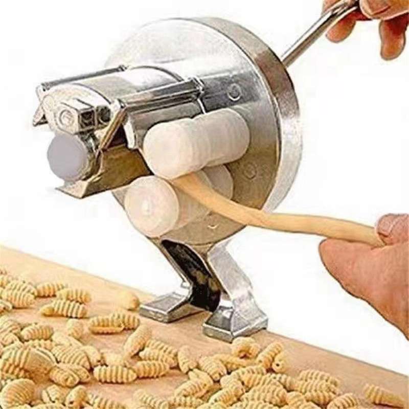Manual Macaroni Maker Stainless Steel Hand Cranking Noodles Pressing Machine Kitchen Supply
