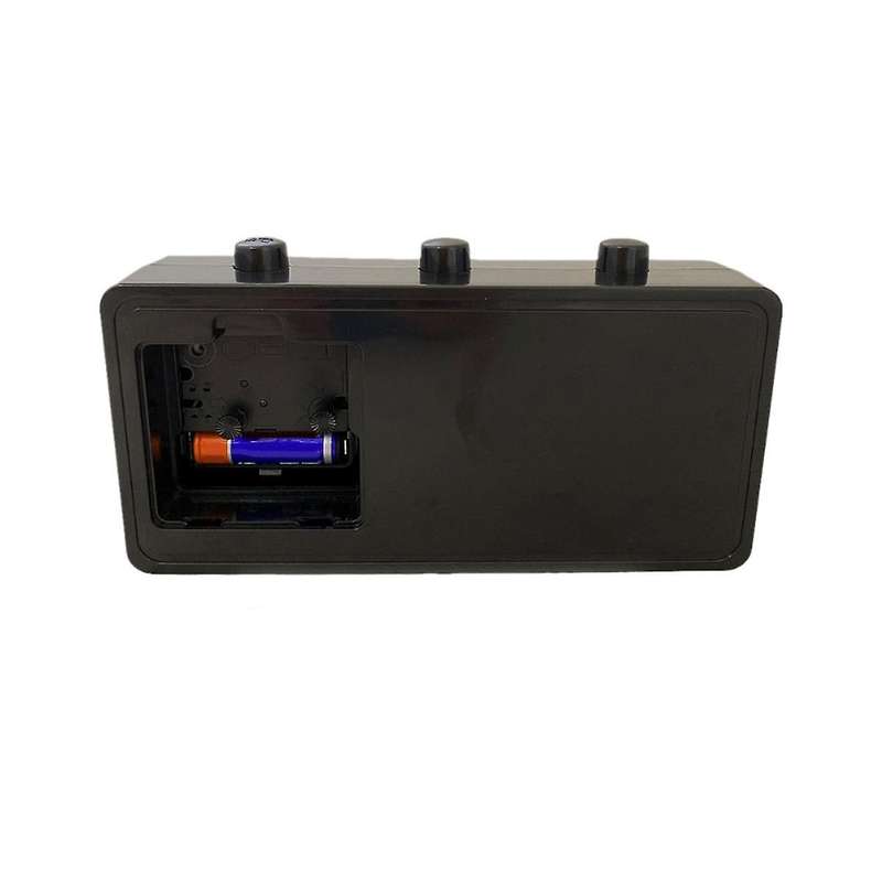 Manual Page Turning Alarm Clock Digital Clock Square Versatile Alarm Clock Study Calendar Fashion C