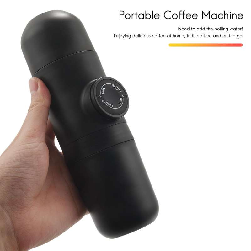 Manual Portable Espresso Machine Outdoor Mini Coffee Maker Push Coffee Cup for Car Travel Camping Hi