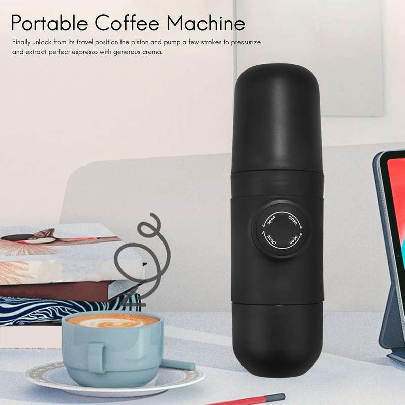 Manual Portable Espresso Machine Outdoor Mini Coffee Maker Push Coffee Cup for Car Travel Camping Hi