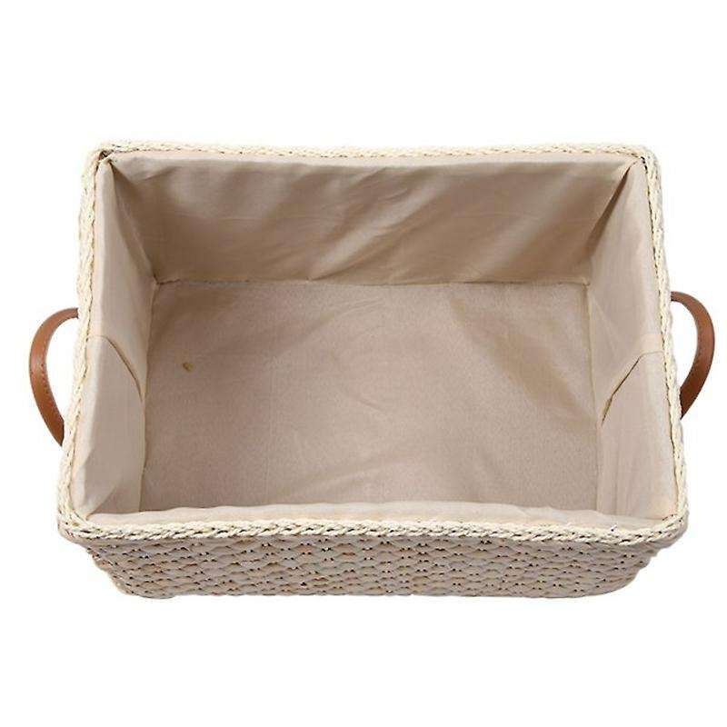Manual Woven Storage Basket Handmade Laundry Wicker Baskets Sundries Organizer Clothes Toys Contain