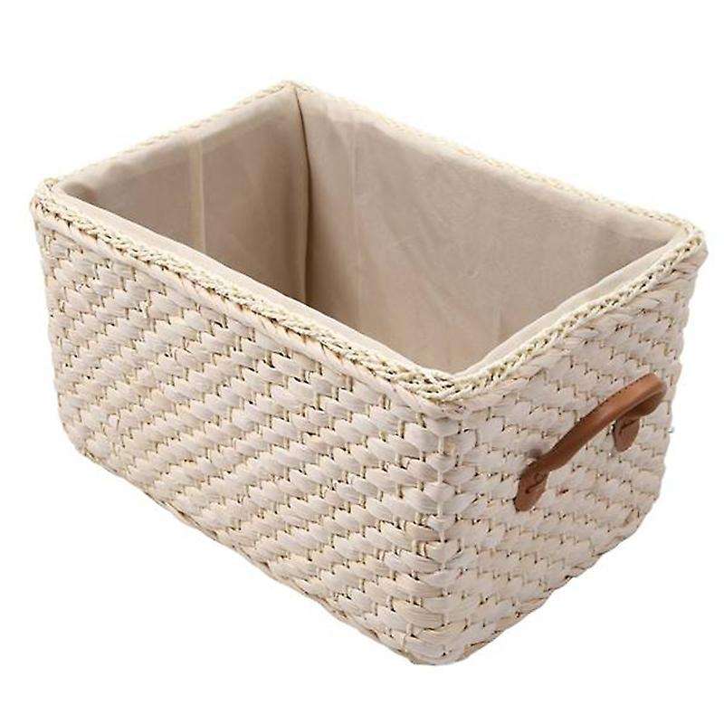 Manual Woven Storage Basket Handmade Laundry Wicker Baskets Sundries Organizer Clothes Toys Contain